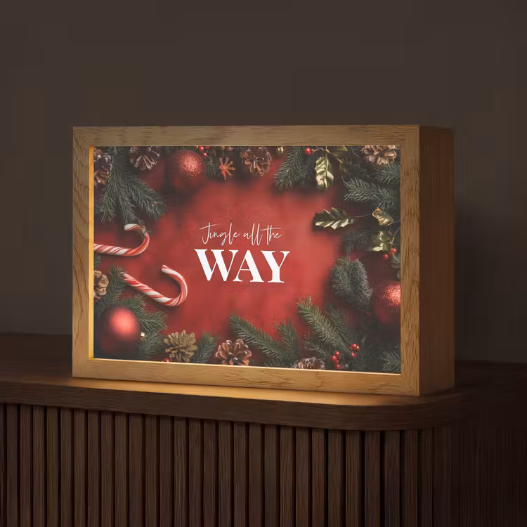 Kerst - Quote - Rood - Kerstballen Light Box met kabel (Tafellamp) klein -z3d_website