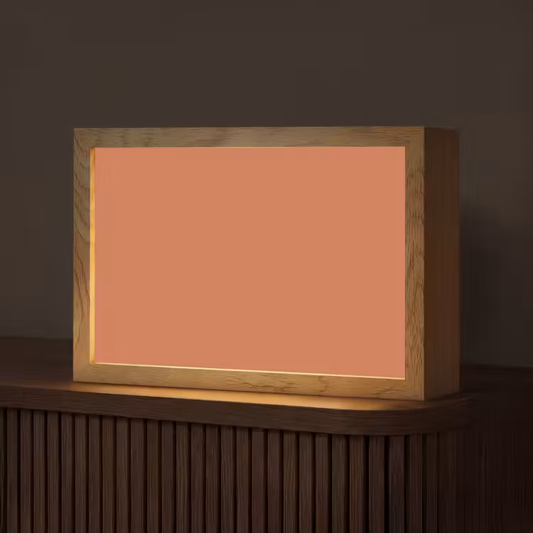 Classic - Terracotta - Oranje Light Box met kabel (Tafellamp) klein 924 -z3d_website