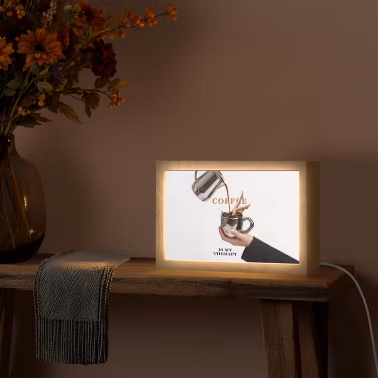 Koffie - Mok - Kan - Therapie Light Box met kabel (Tafellamp) klein -sfeer4