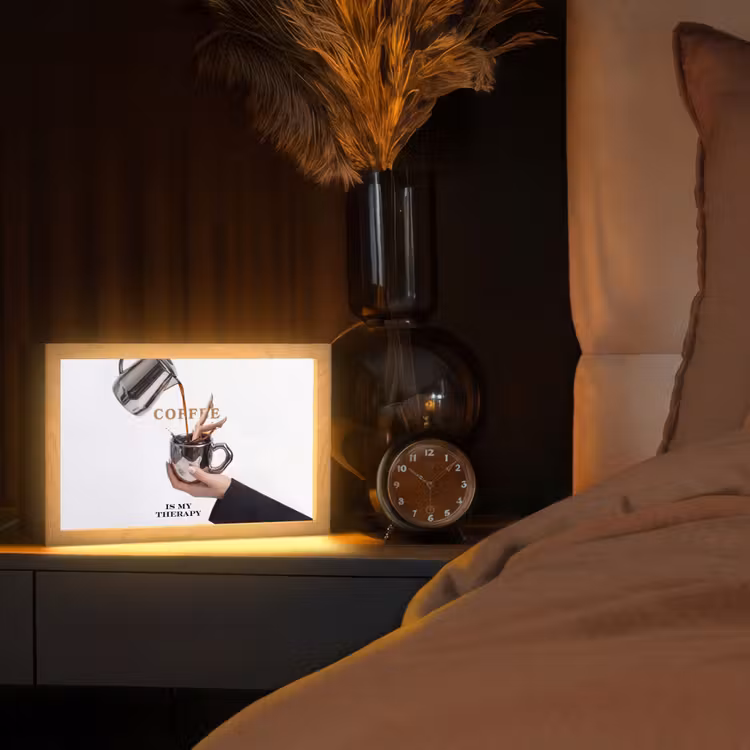 Koffie - Mok - Kan - Therapie Light Box met kabel (Tafellamp) klein -sfeer1