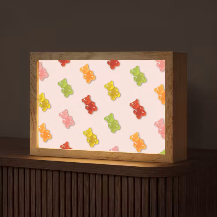 Kleur - Snoep - Roze Light Box met kabel (Tafellamp) klein -z3d_website