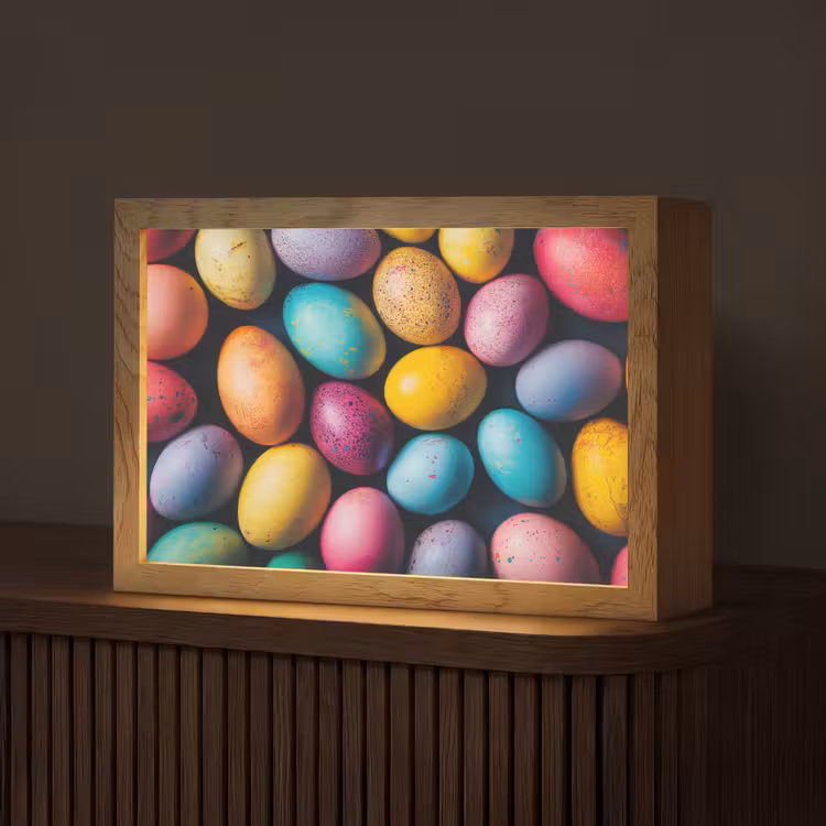 Kleurrijk - Paaseitjes - Spetters Light Box met kabel (Tafellamp) klein -z3d_website