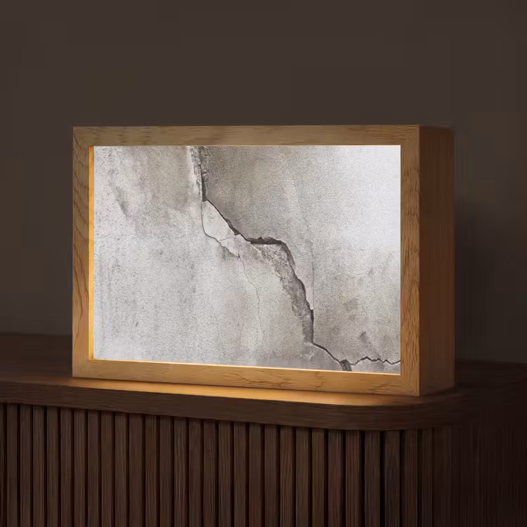 Beton - Industrieel - Grijs Light Box met kabel (Tafellamp) klein -z3d_website