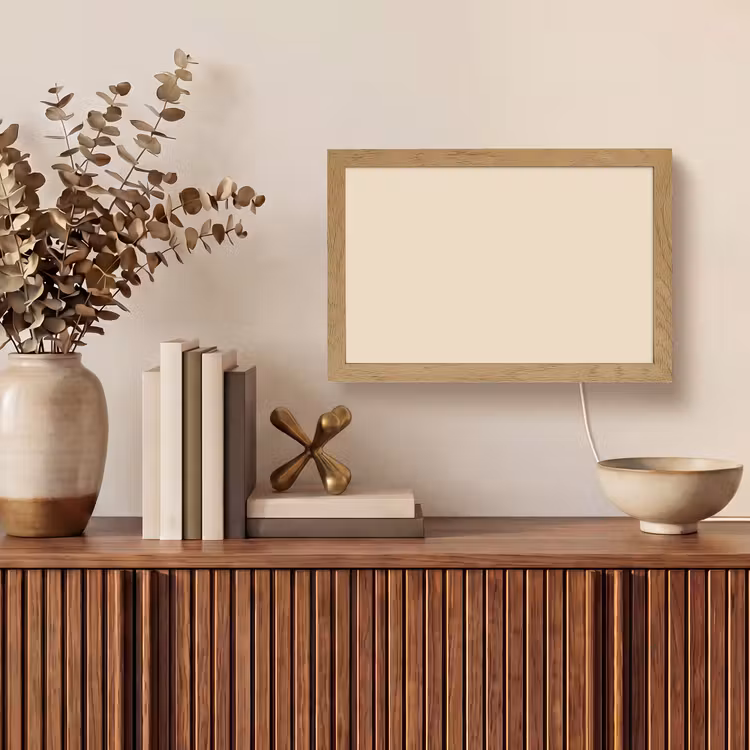 Cream - Nude - Neutraal Light Box met kabel (Tafellamp) klein 924 -sfeer2