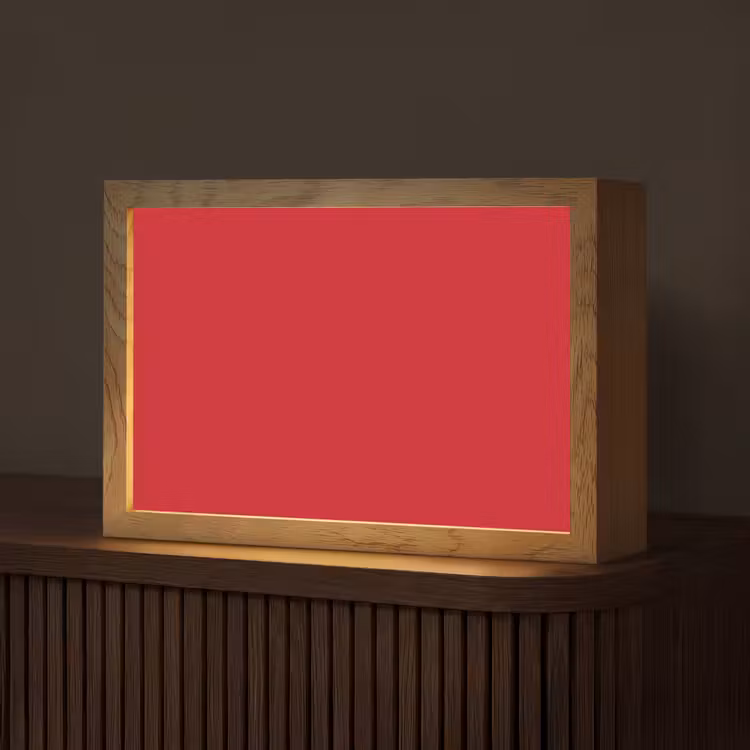 Crimson - Velvet - Rood Light Box met kabel (Tafellamp) klein 924 -z3d_website