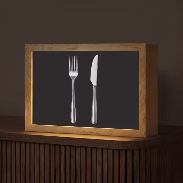 Bestek - Klassiek - Elegant Light Box met kabel (Tafellamp) klein -z3d_website