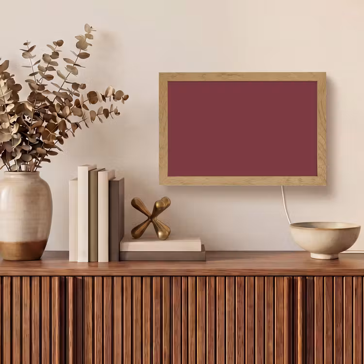 Dark - Garnet - Rood Light Box met kabel (Tafellamp) klein 924 -sfeer2