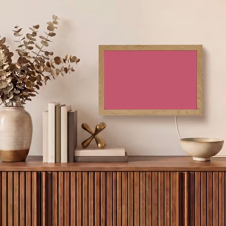 Deep - Berry - Rood Light Box met kabel (Tafellamp) klein 924 -sfeer2