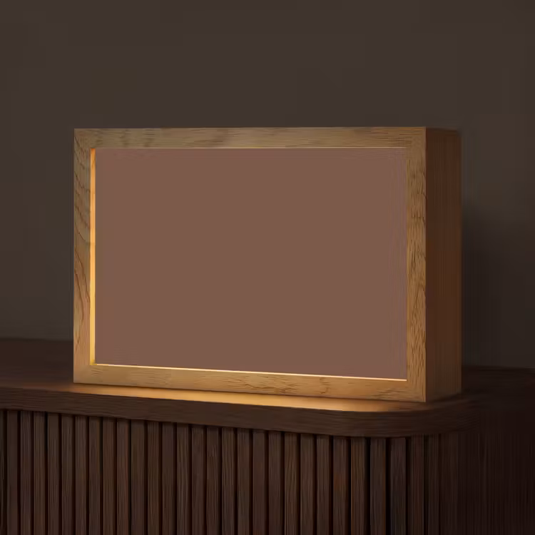 Deep - Clay - Brown - Bruin Light Box met kabel (Tafellamp) klein 924 -z3d_website
