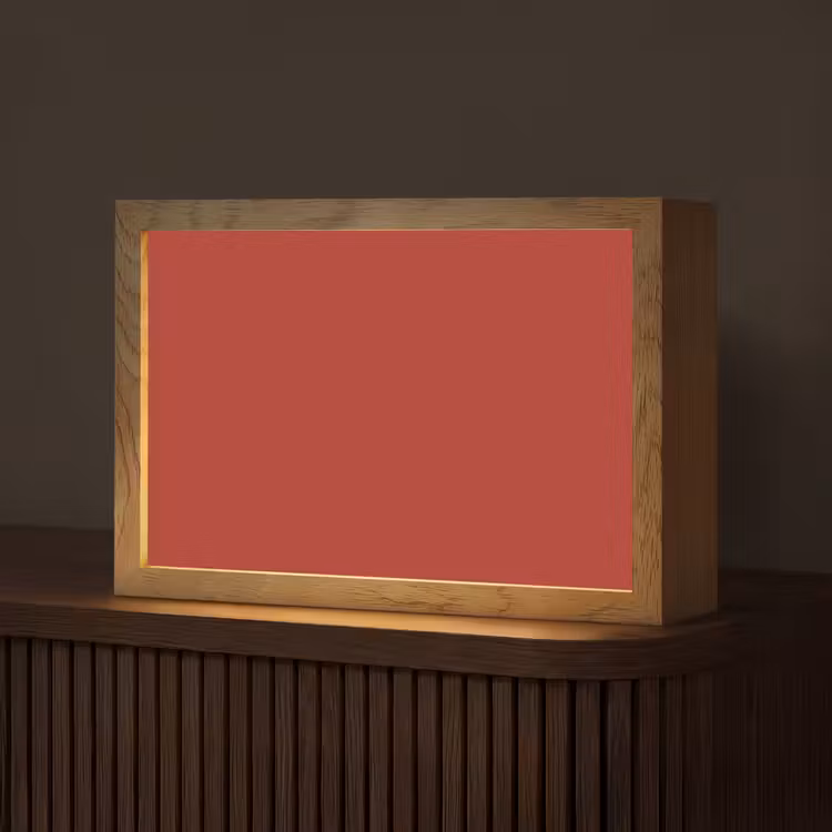 Deep - Crimson - Rood Light Box met kabel (Tafellamp) klein 924 -z3d_website