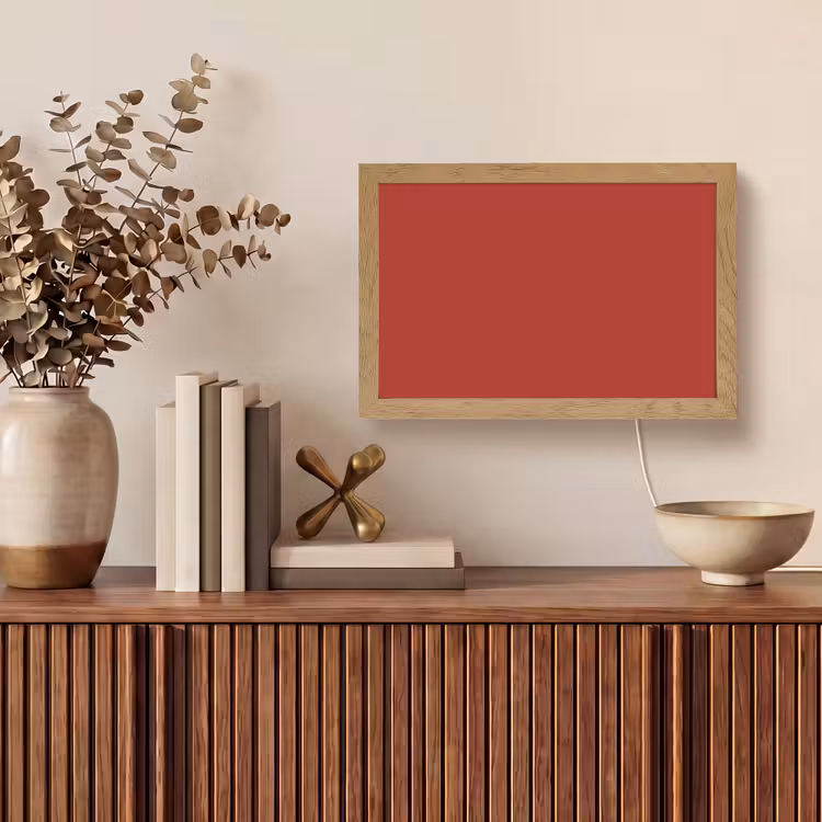 Deep - Crimson - Rood Light Box met kabel (Tafellamp) klein 924 -sfeer2