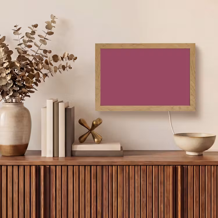 Deep - Rasberry - Rood Light Box met kabel (Tafellamp) klein 924 -sfeer2
