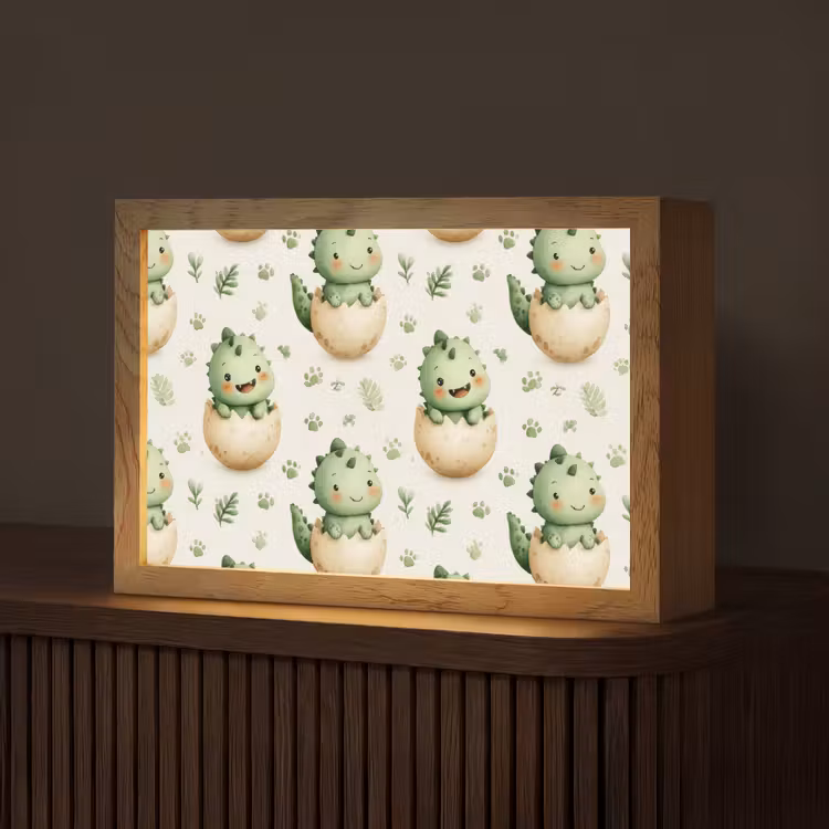 Dino - Eieren - Groen Light Box met kabel (Tafellamp) klein 924 -z3d_website