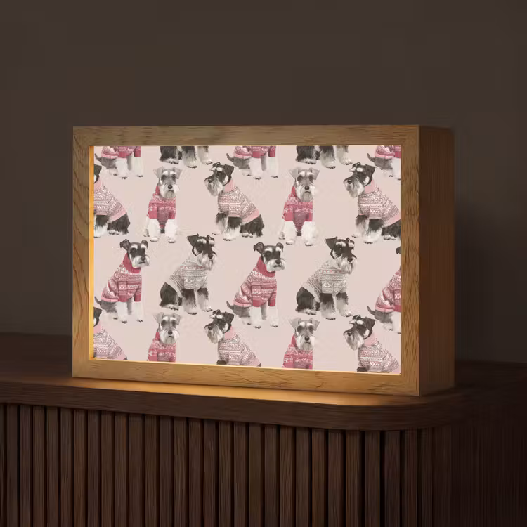 Honden - Truien - Rood Light Box met kabel (Tafellamp) klein 924 -z3d_website