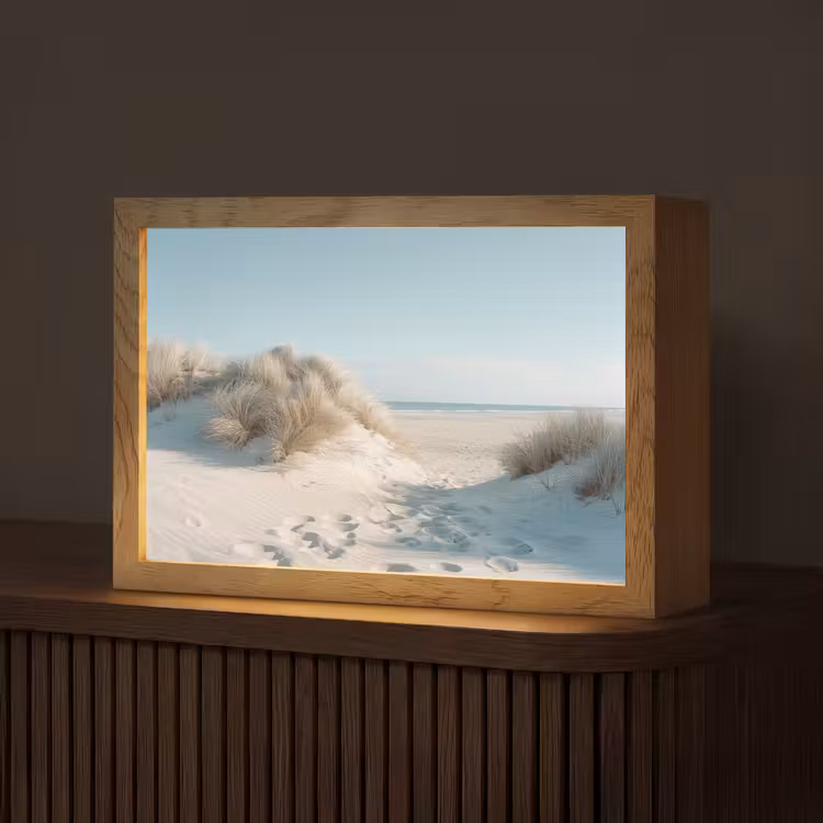 Duinen - Planten - Zomer - Natuur Light Box met kabel (Tafellamp) klein -z3d_website