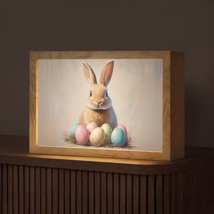 Paashaas - Pastel - Eieren Light Box met kabel (Tafellamp) klein -z3d_website