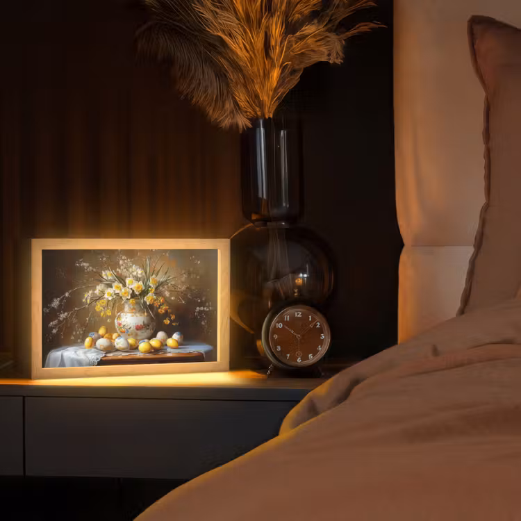 Paaseieren - Stilleven - Vaas Light Box met kabel (Tafellamp) klein -sfeer1
