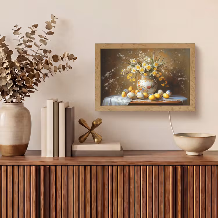 Paaseieren - Stilleven - Vaas Light Box met kabel (Tafellamp) klein -sfeer2