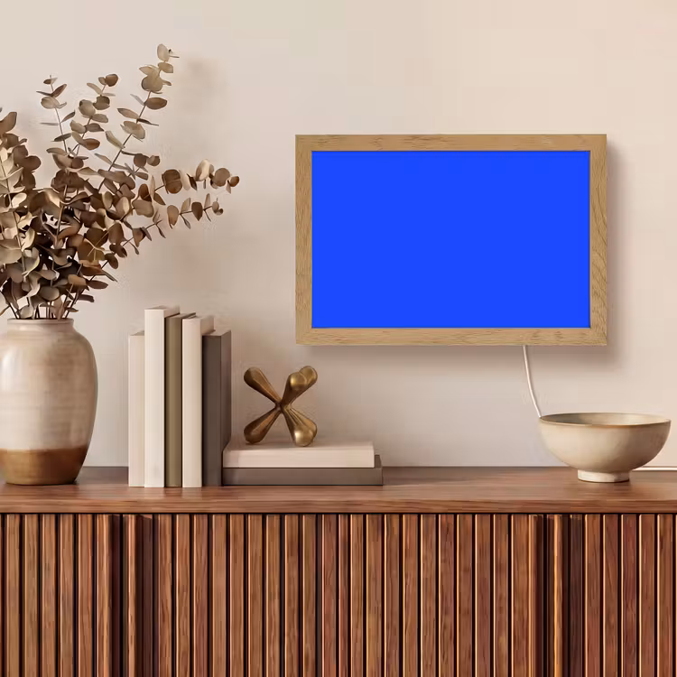 Electric - Blue - Blauw Light Box met kabel (Tafellamp) klein 924 -sfeer2