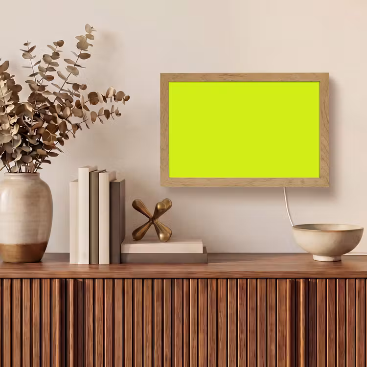 Electric - Lemon - Geel Light Box met kabel (Tafellamp) klein 924 -sfeer2