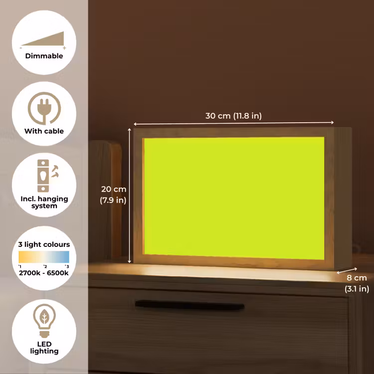 Electric - Lemon - Geel Light Box met kabel (Tafellamp) klein 924 -USP_EN