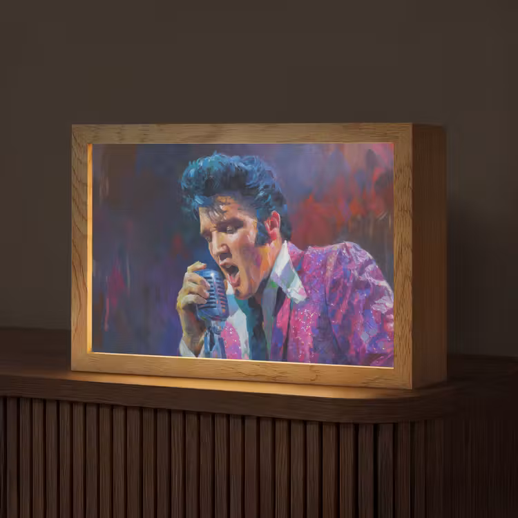 Expressief - Microfoon - Paars Light Box met kabel (Tafellamp) klein -z3d_website