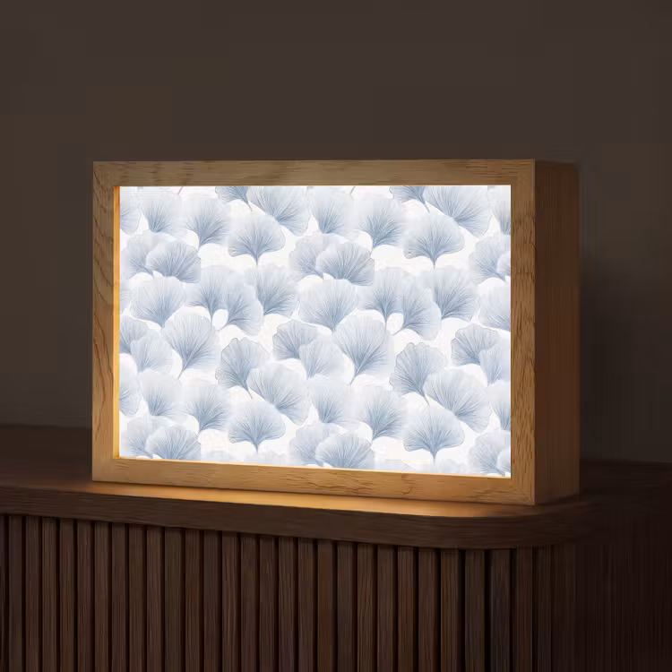 Waaier - Modern - Blauw Light Box met kabel (Tafellamp) klein 924 -z3d_website