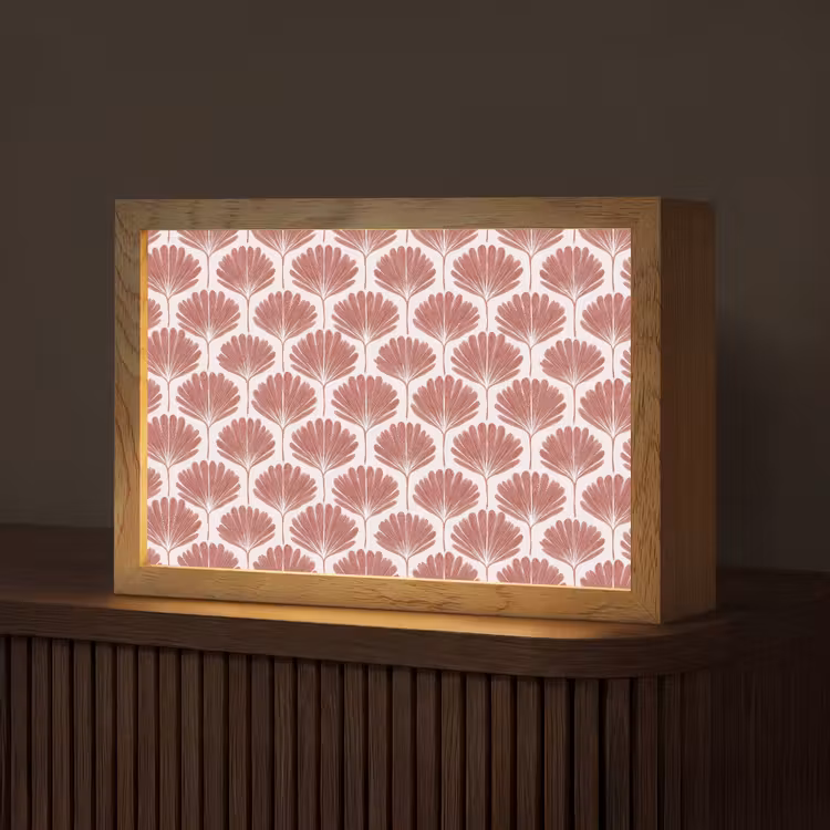 Waaier - Motief - Terra Light Box met kabel (Tafellamp) klein 924 -z3d_website