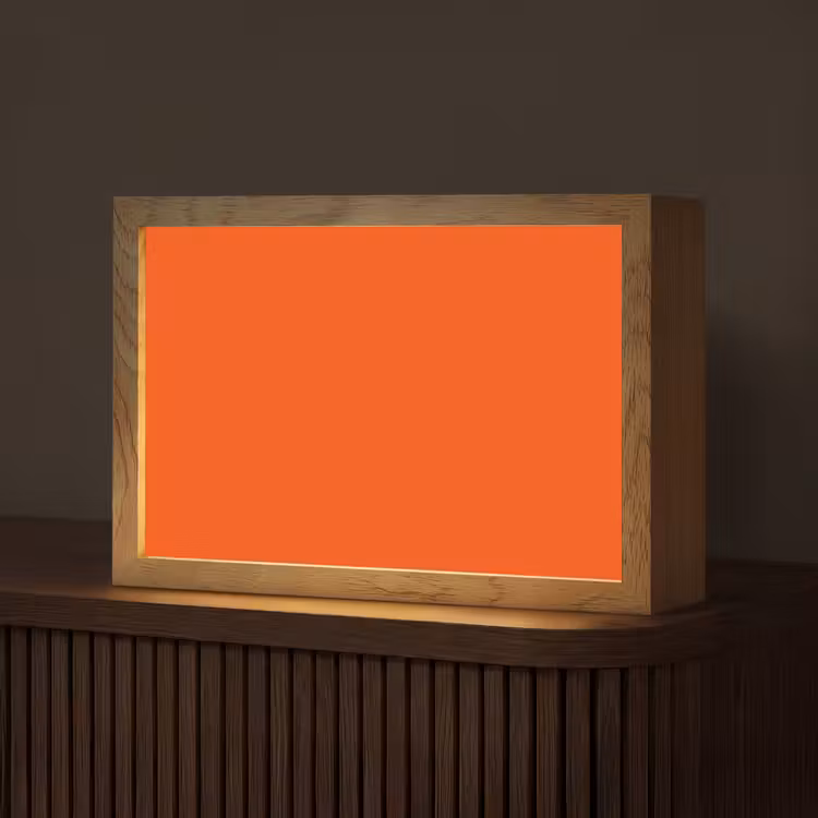 Fiery - Tangerine - Oranje Light Box met kabel (Tafellamp) klein 924 -z3d_website