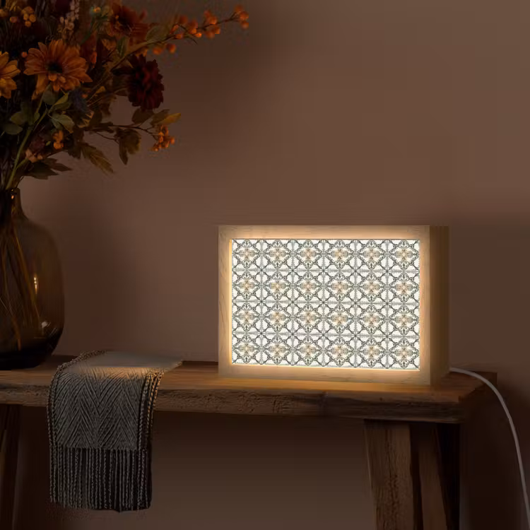 Floraal - Verweerd - Keurrijk Light Box met kabel (Tafellamp) klein 924 -sfeer4