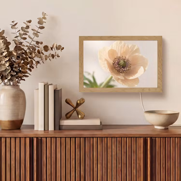 Bloem - Minimalistisch - Groen Light Box met kabel (Tafellamp) klein -sfeer2