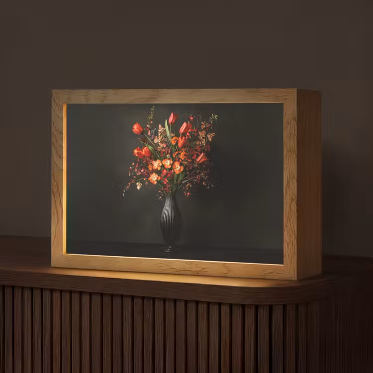 Bloemen - Takken - Boeket Light Box met kabel (Tafellamp) klein -z3d_website