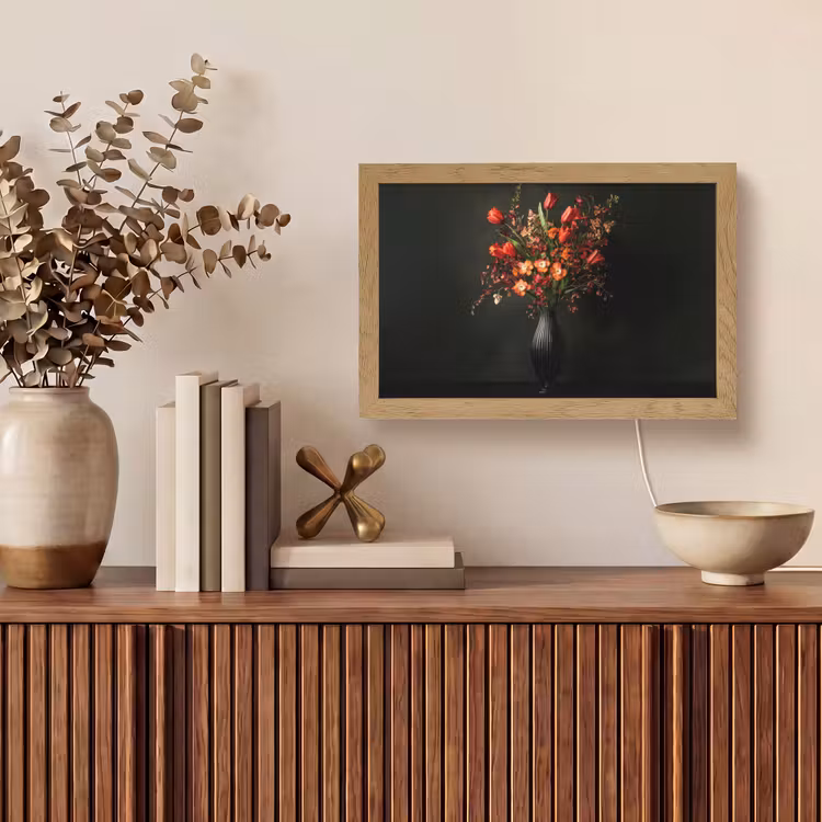 Bloemen - Takken - Boeket Light Box met kabel (Tafellamp) klein -sfeer2