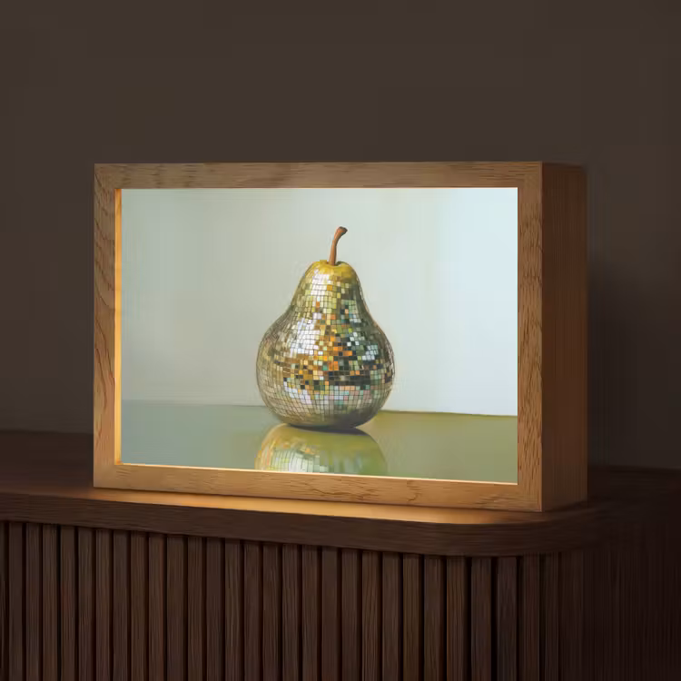 Fruit - Disco - Art - Glitter Light Box met kabel (Tafellamp) klein -z3d_website