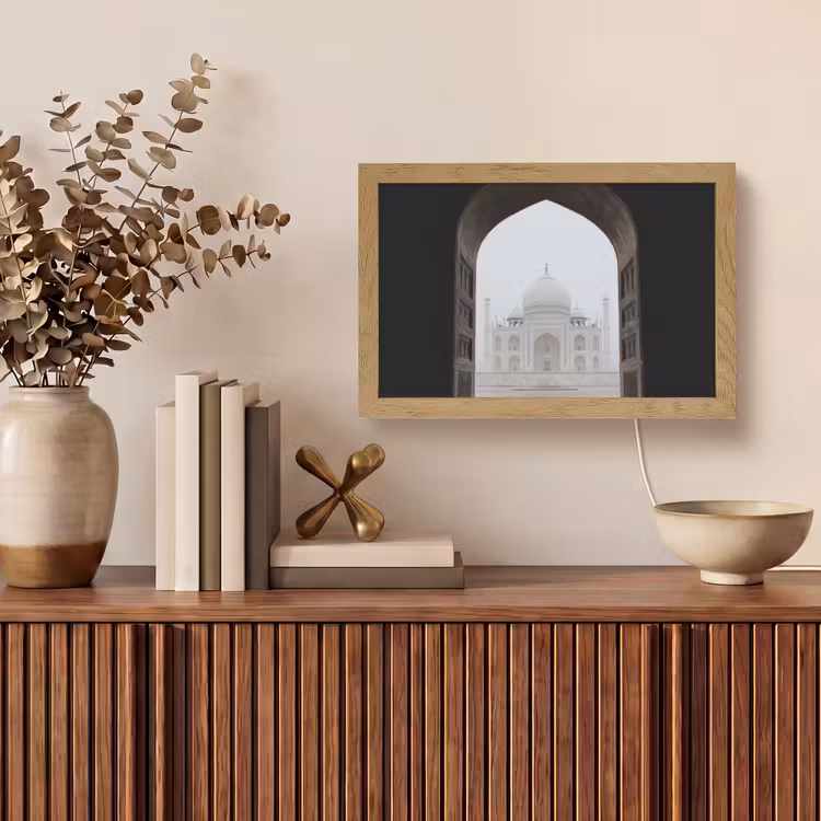 Poort - Symmetrische koepel - Minaretten - Moskee Light Box met kabel (Tafellamp) klein -sfeer2