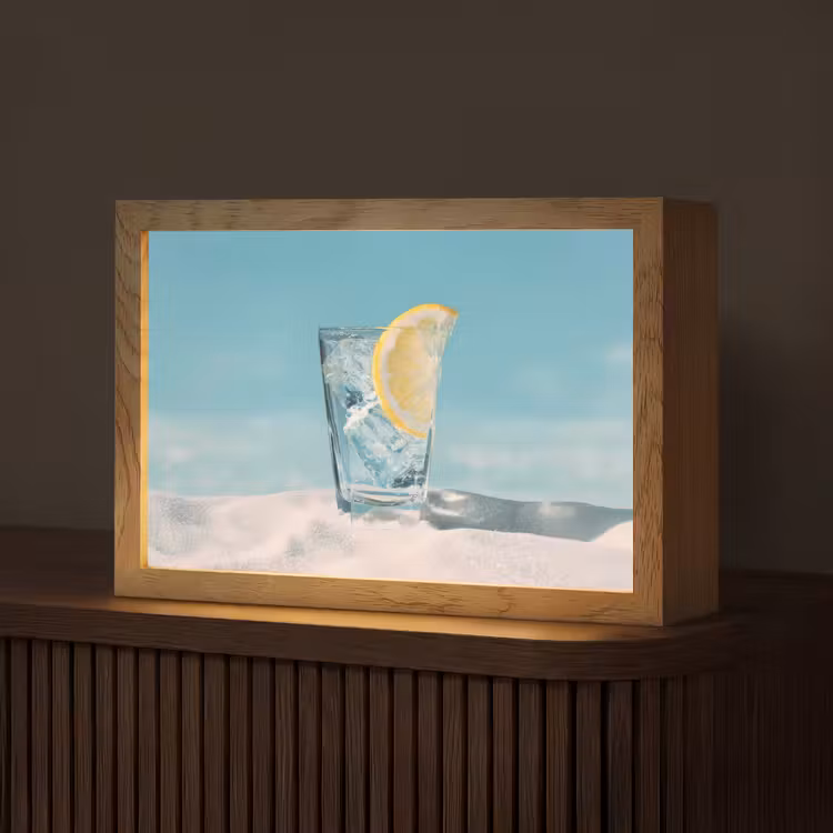 Glas - ijsblokjes - Citroen Light Box met kabel (Tafellamp) klein -z3d_website
