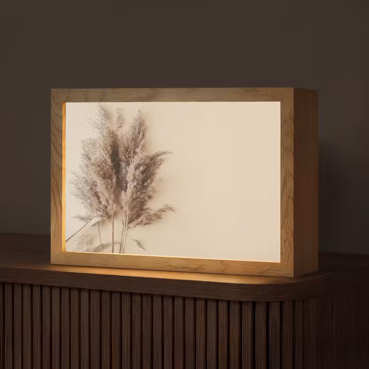 Graan - Pastel - Natuur Light Box met kabel (Tafellamp) klein -z3d_website