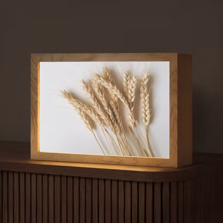 Graan - Geel - Wit - Stilleven Light Box met kabel (Tafellamp) klein -z3d_website