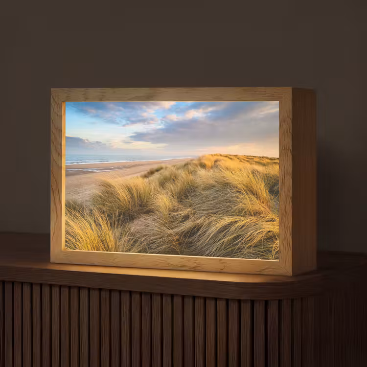 Gras - Duinen - Strand - Zomer Light Box met kabel (Tafellamp) klein -z3d_website