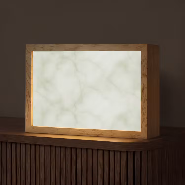 Groen - Marmer - Aders Light Box met kabel (Tafellamp) klein 924 -z3d_website