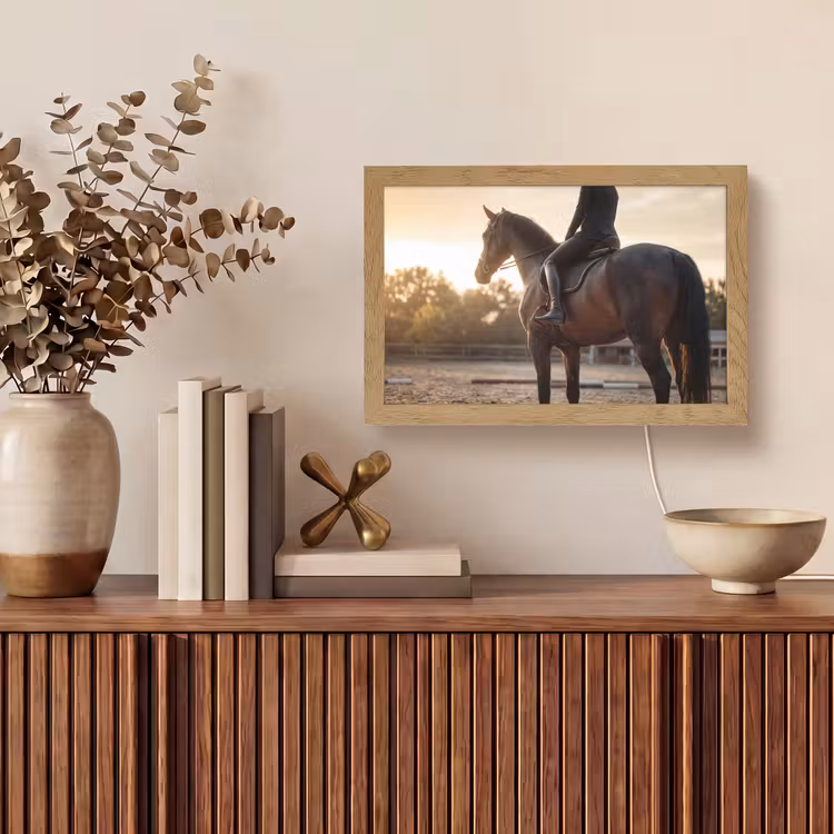 Harmonie - Ruiter - Zon Light Box met kabel (Tafellamp) klein -sfeer2