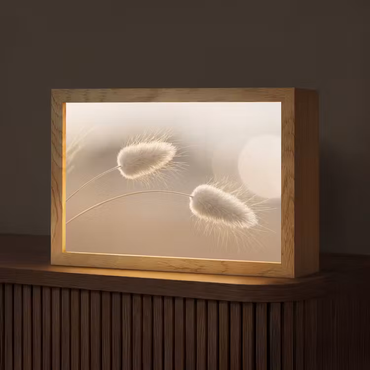Hazestaartgras - Graanharen - Zonlicht Light Box met kabel (Tafellamp) klein -z3d_website