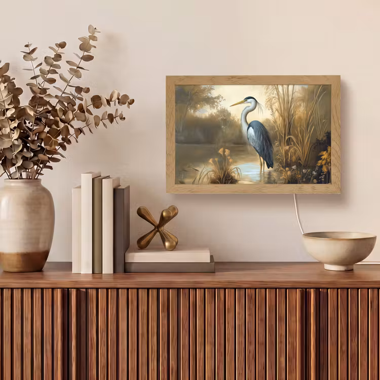 Reiger - Water - Planten Light Box met kabel (Tafellamp) klein -sfeer2