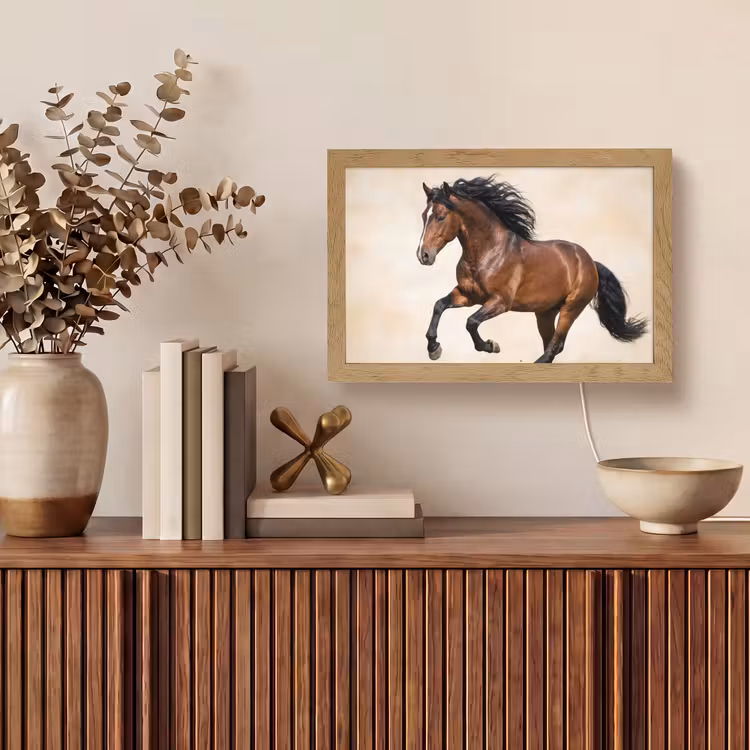 Paard - Galop - Energie Light Box met kabel (Tafellamp) klein -sfeer2