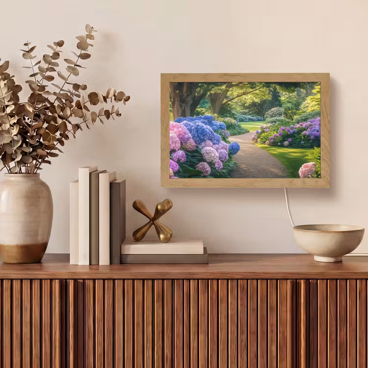 Hortensia- Park - Pad Light Box met kabel (Tafellamp) klein -sfeer2