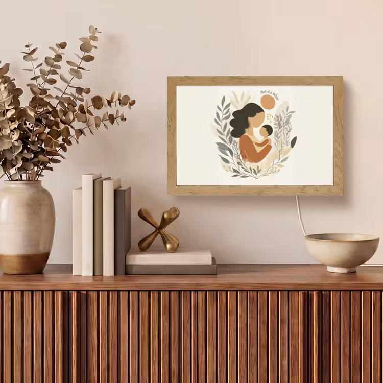 Illustratie - Quote - Moeder Light Box met kabel (Tafellamp) klein -sfeer2