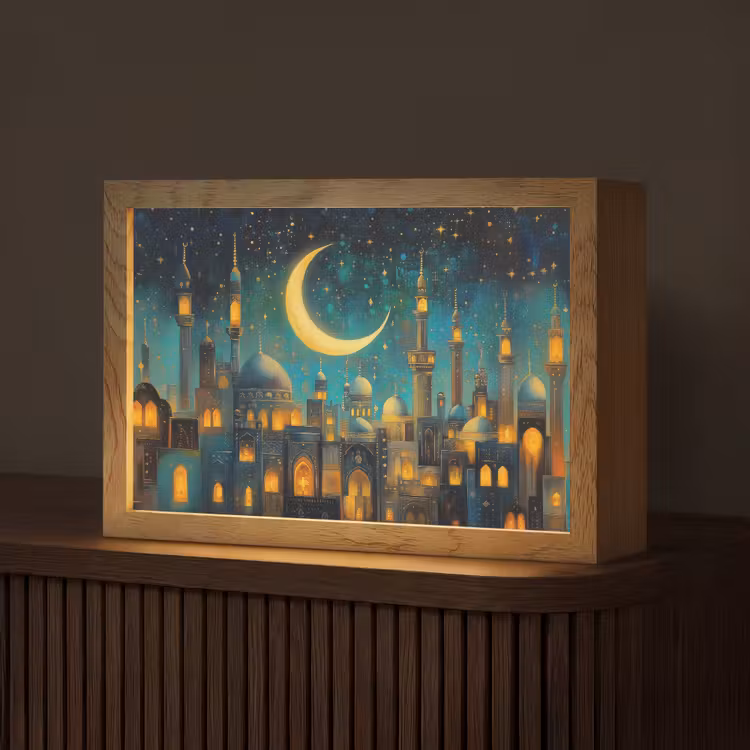 Islamitisch - Moskee - Ramadan - Islam Light Box met kabel (Tafellamp) klein -z3d_website