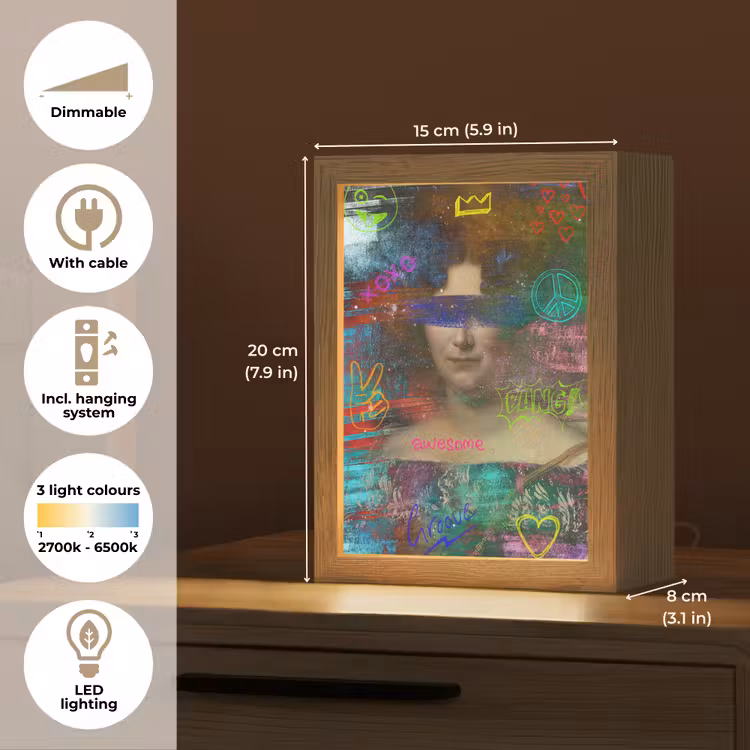 Johanna Henriette Engelen - Dubois Drahonet - Graffiti Light Box met kabel (Tafellamp) klein -USP_EN