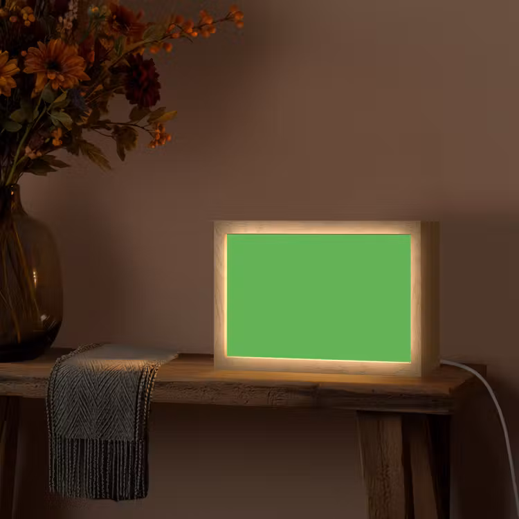 Kelly - Green - Groen Light Box met kabel (Tafellamp) klein 924 -sfeer4