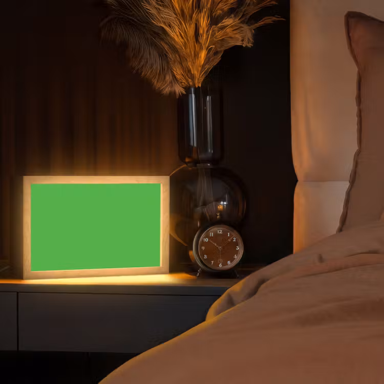 Kelly - Green - Groen Light Box met kabel (Tafellamp) klein 924 -sfeer1